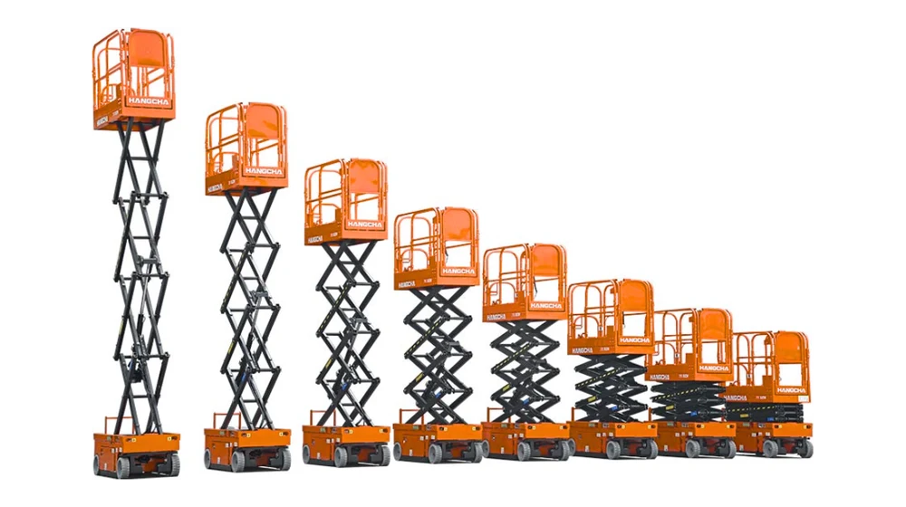 Electric crawler/rough terrain scissor lifts (Li-ION)