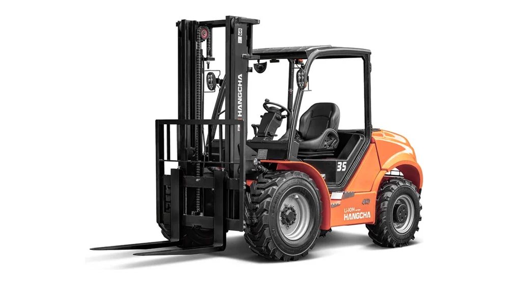 4WD high-voltage lithium battery (Li-ION)/diesel rough terrain forklift